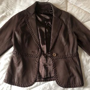 Marc New York brown leather jacket